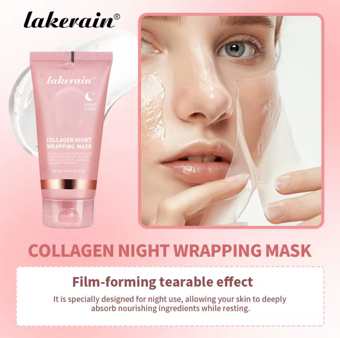 Masque au collagène nettoyant en profondeur